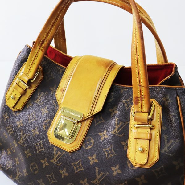 2400013450577 6 LOUIS VUITTON Greet Tote Shoulder Bag Brown