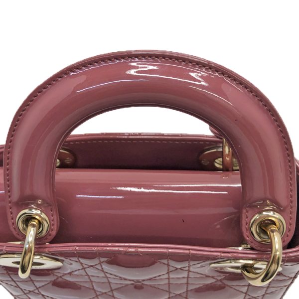 2400050260610 14 Christian Dior Lady Dior Mini Leather Handbag Pink