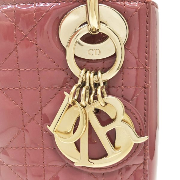 2400050260610 16 Christian Dior Lady Dior Mini Leather Handbag Pink