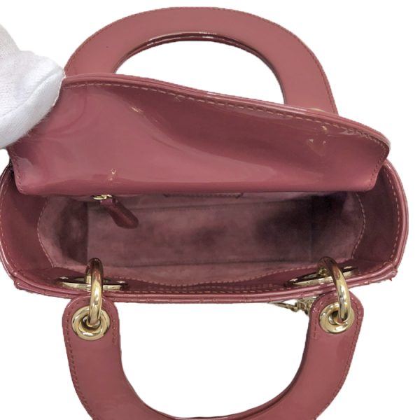 2400050260610 18 Christian Dior Lady Dior Mini Leather Handbag Pink