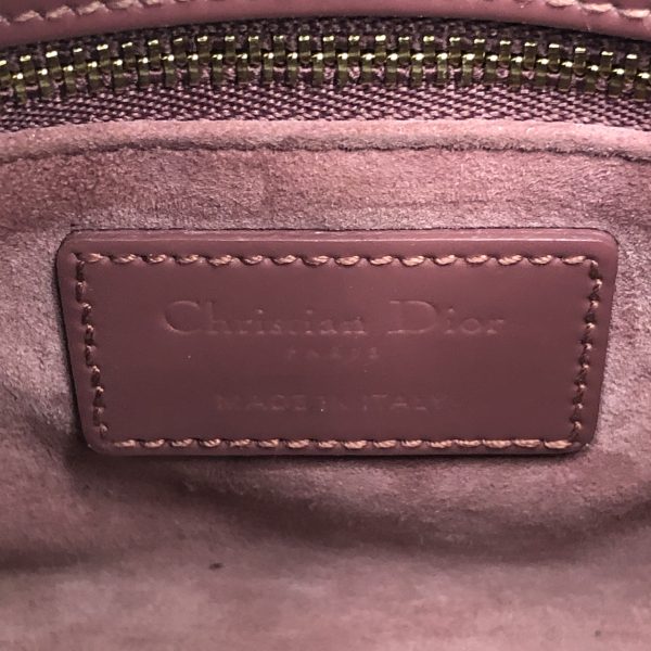 2400050260610 19 Christian Dior Lady Dior Mini Leather Handbag Pink