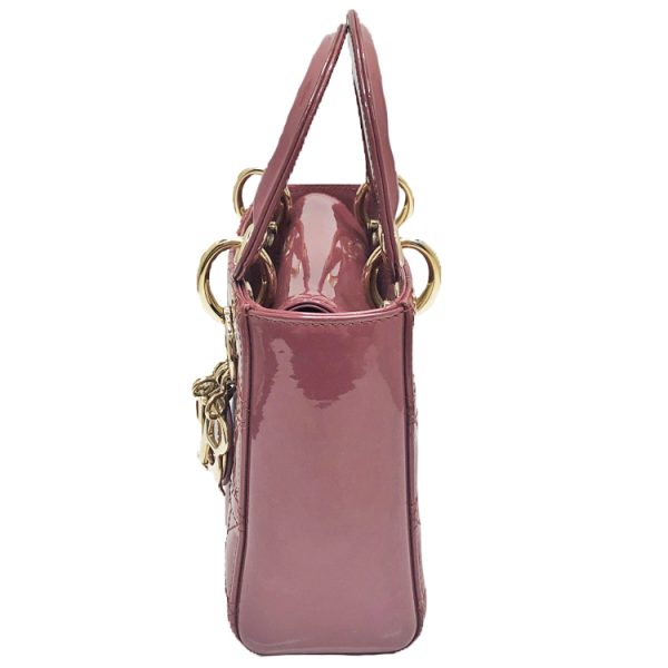 2400050260610 3 Christian Dior Lady Dior Mini Leather Handbag Pink