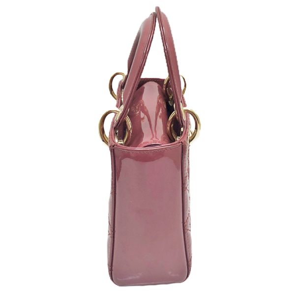 2400050260610 4 Christian Dior Lady Dior Mini Leather Handbag Pink