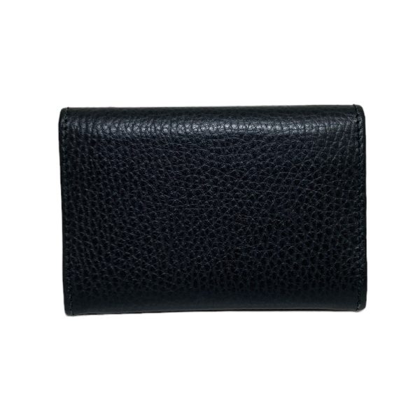 2400154 2 Gucci GG Marmont Card Case Leather Black