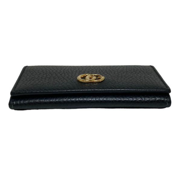 2400154 5 Gucci GG Marmont Card Case Leather Black