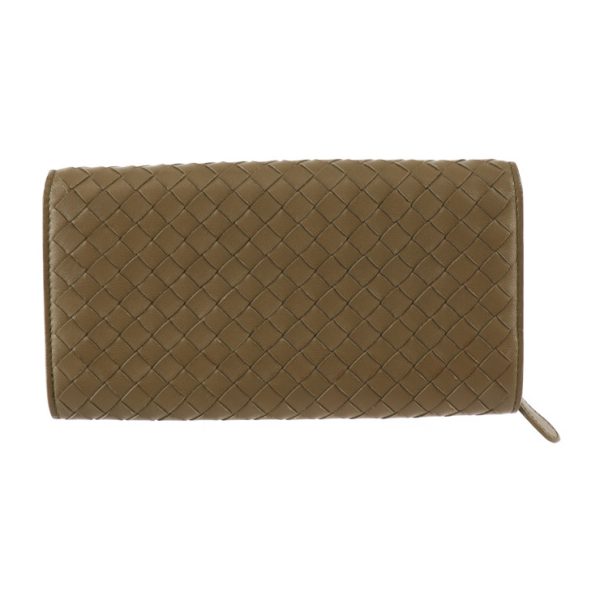 2401033001004 3 Bottega Veneta Intrecciato Leather Bifold Wallet Brown