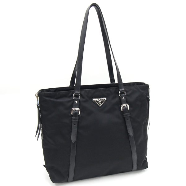 2401120021 Prada Tote Bag Nylon Black