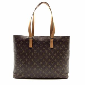 240124sa0400021 Louis Vuitton Monogram Hippo Piano Tote Bag Brown Leather