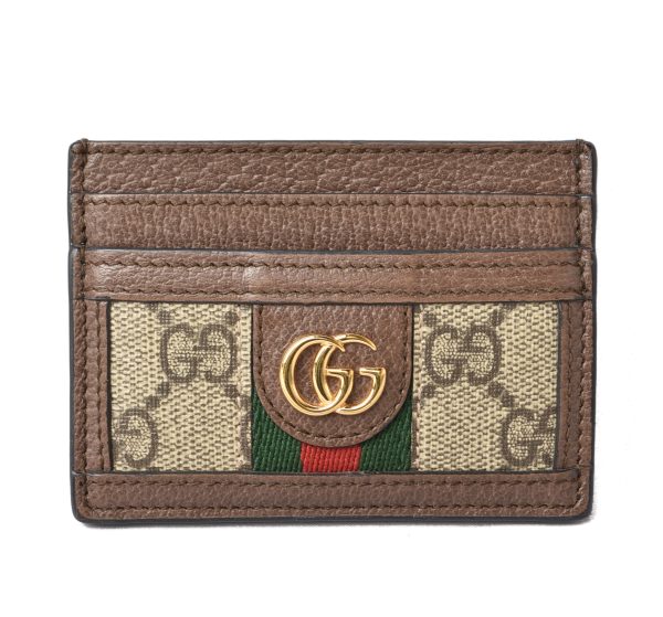 24020102 g 1 GUCCI Wallet GG Signature Leather Beige