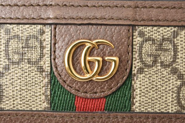 24020102 g 4 GUCCI Wallet GG Signature Leather Beige