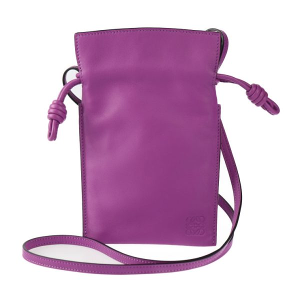 2402063008004 1 Loewe Flamenco Pocket Shoulder Bag Nappa Leather Purple