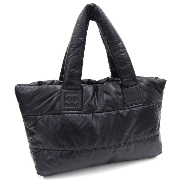 2403060331 Chanel Coco Cocoon Tote Gm Tote Bag Nylon Black