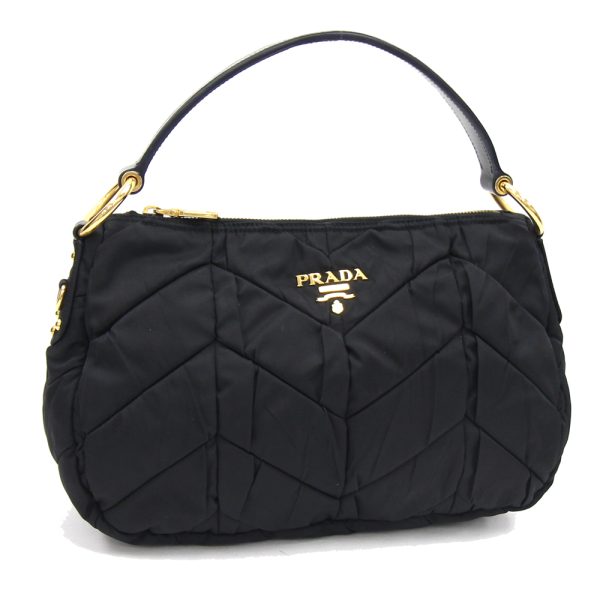 2403190321 Prada Handbag Nylon Black