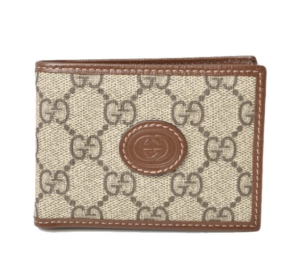 24040211 g 1 GUCCI Wallet Soho Interlocking G Leather Brown