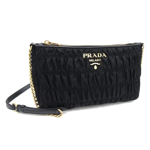 2404040021 Prada Shoulder Bag Leather Black