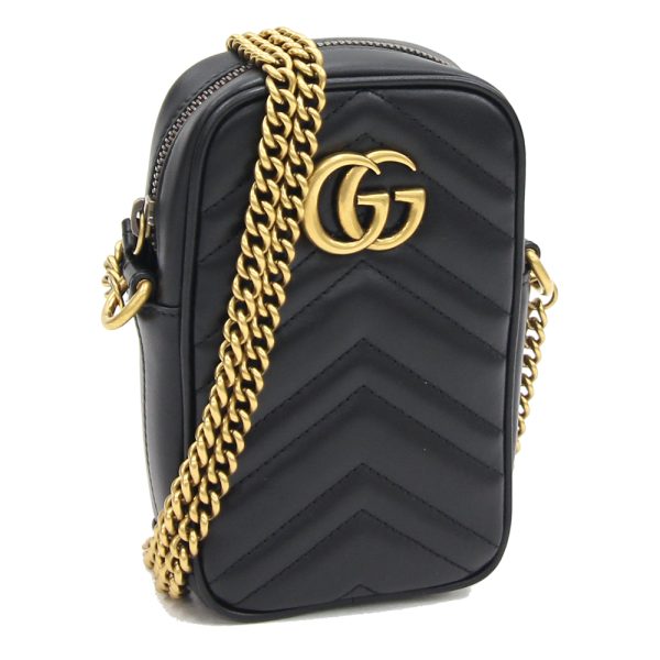 2404050101 Gucci Gg Marmont Shoulder Bag Leather Black