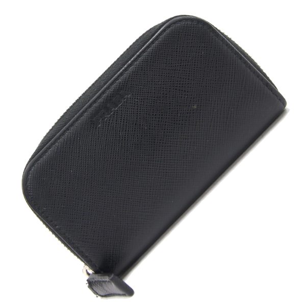 2404100281 Prada Key Case Saffiano Leather Black