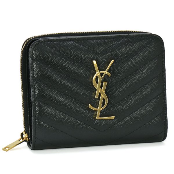 240417 wa11 1 1 Saint Laurent Monogram Bifold Wallet Leather