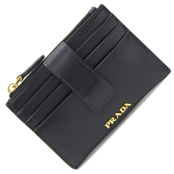 2404180031 Prada Coin Case Leather Black