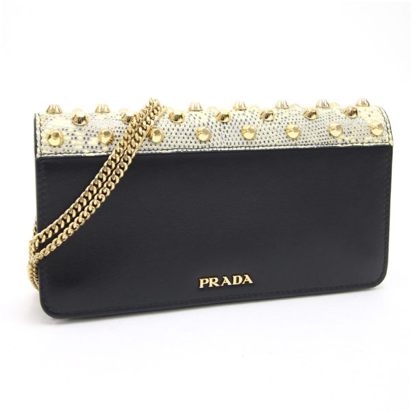 2404180041 Prada Shoulder Bag Leather Black