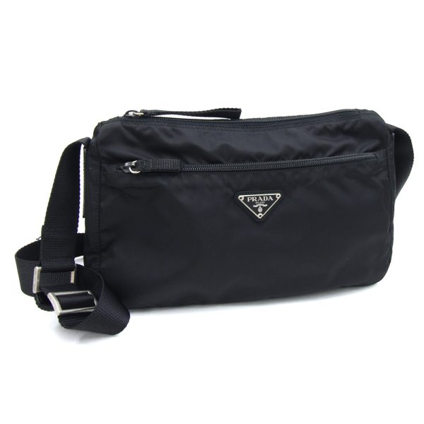 2405070781 Prada Shoulder Bag Nylon Black