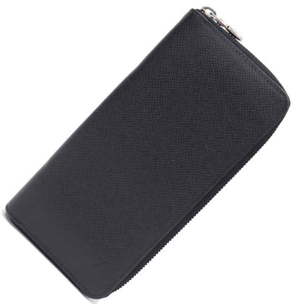 2405071201 Louis Vuitton Taiga Zippy Wallet Vertical Long Wallet Leather Black