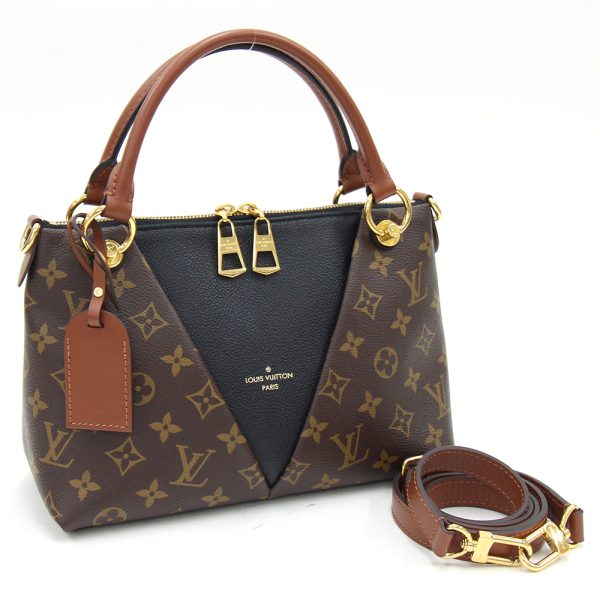 2405090101 Louis Vuitton Monogram V Tote Bb Handbag Leather Black