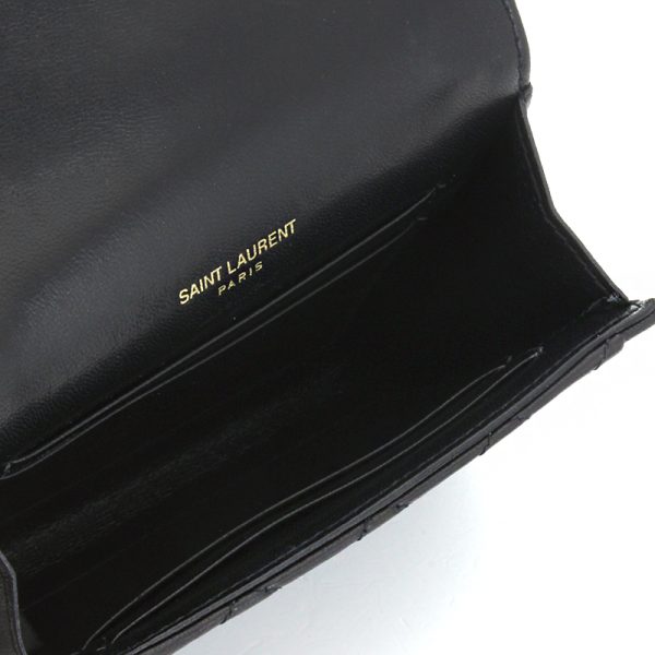 240511 wa52 2 4 Saint Laurent Gaby S Coin Purse Wallet Leather Nero