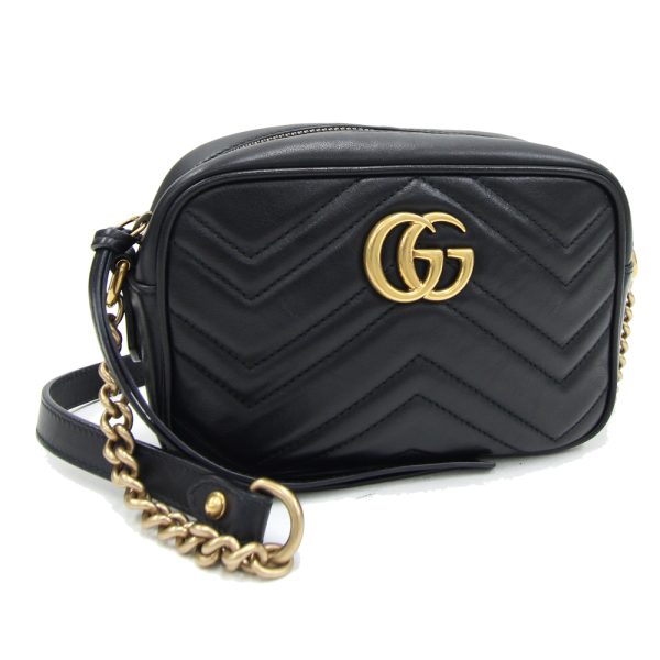 2405220021 Gucci Gg Marmont Quilted Mini Bag Leather Black