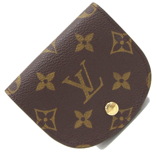 2405220551 Louis Vuitton Monogram Portomone Guze Coin Case Leather Brown