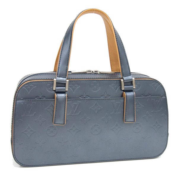 2405220731 Louis Vuitton Shelton Handbag Canvas Blue