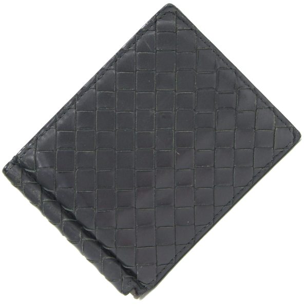 2405220961 Bottega Veneta Intrecciato Bifold Money Clip Leather Gray