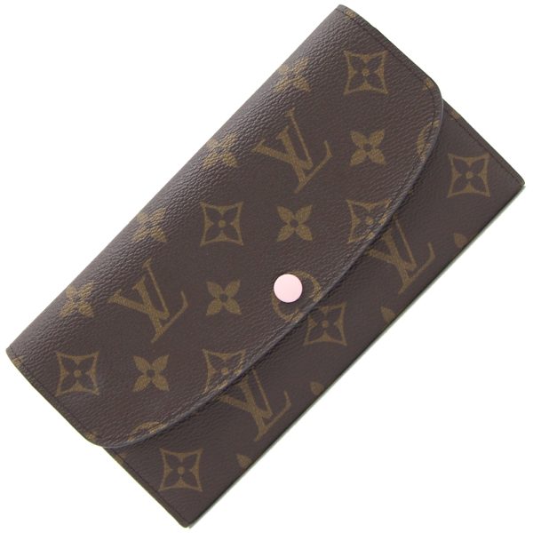 2405280051 Louis Vuitton Portefeuille Emily Bifold Long Wallet Canvas Brown