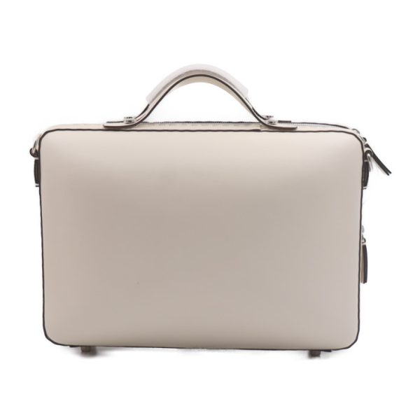 2406063007035 3 Fendi Suitcase Business Bag Calf Leather White