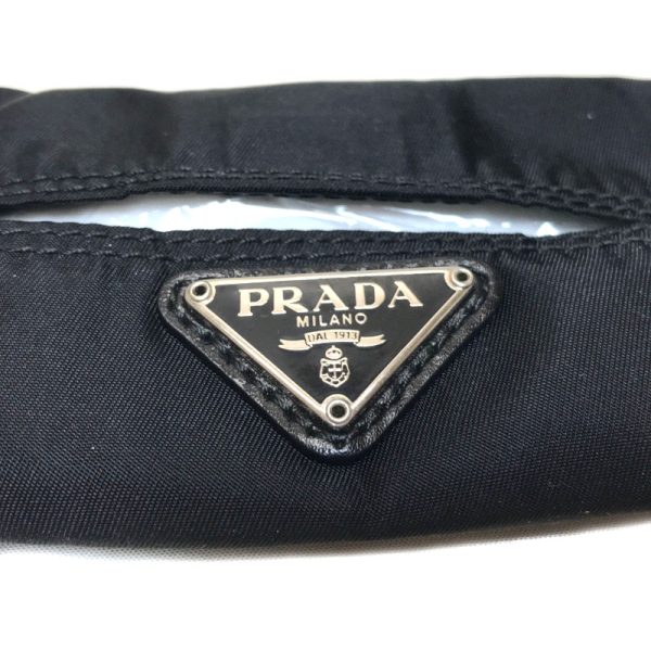 240612001 3 Prada Pocket Tissue Case Nylon Black