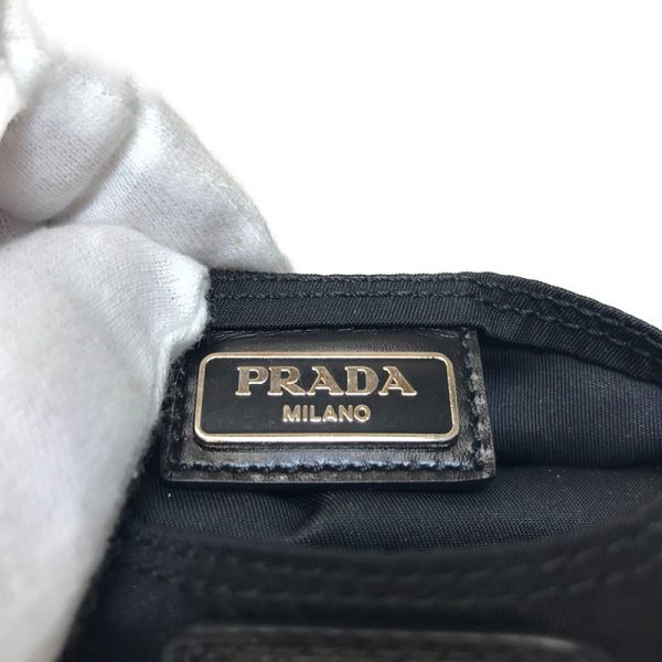 240612001 7 Prada Pocket Tissue Case Nylon Black