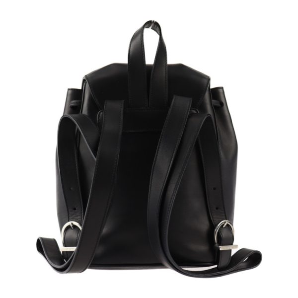 2409023001058 3 Salvatore Ferragamo Gancini Leather Mini Backpack Black