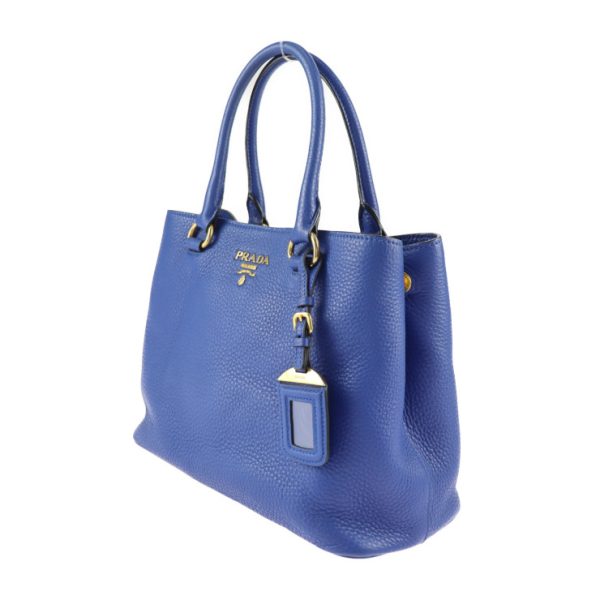 2411013007029 3 Prada Calf Leather Shoulder Bag Blue