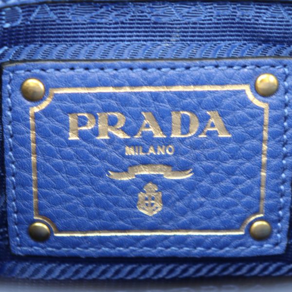 2411013007029 8 Prada Calf Leather Shoulder Bag Blue