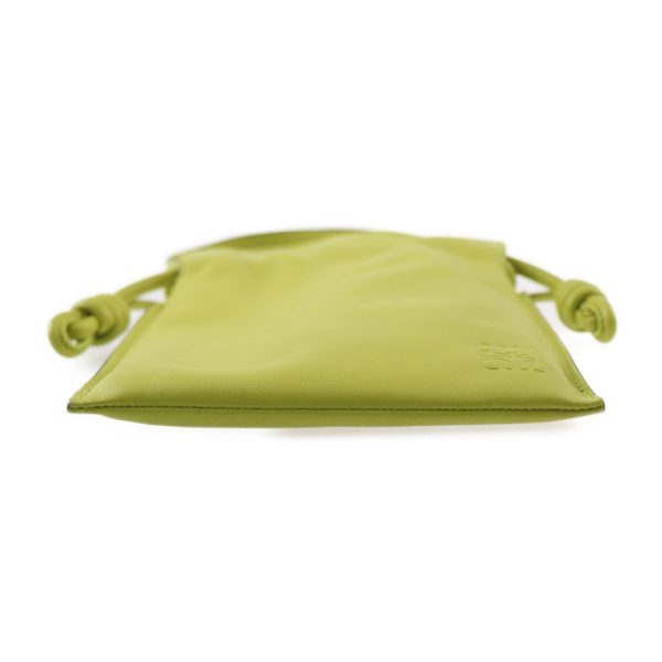 2411013010014 4 Loewe Flamenco Pocket Shoulder Bag Nappa Leather Lime Yellow