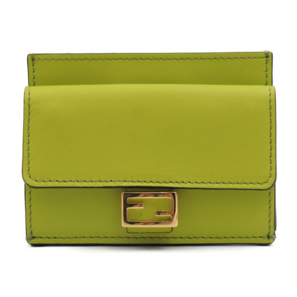 2411053008054 1 Fendi Baguette Card Holder Nappa Leather Green