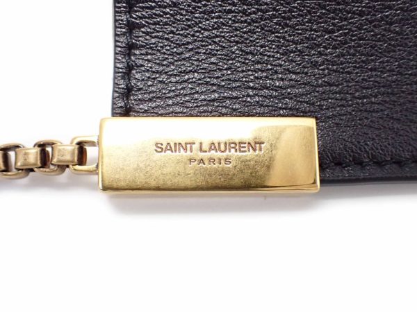 24120tjno3 07 Saint Laurent Paris Hobo Leather Small Shoulder Bag Black