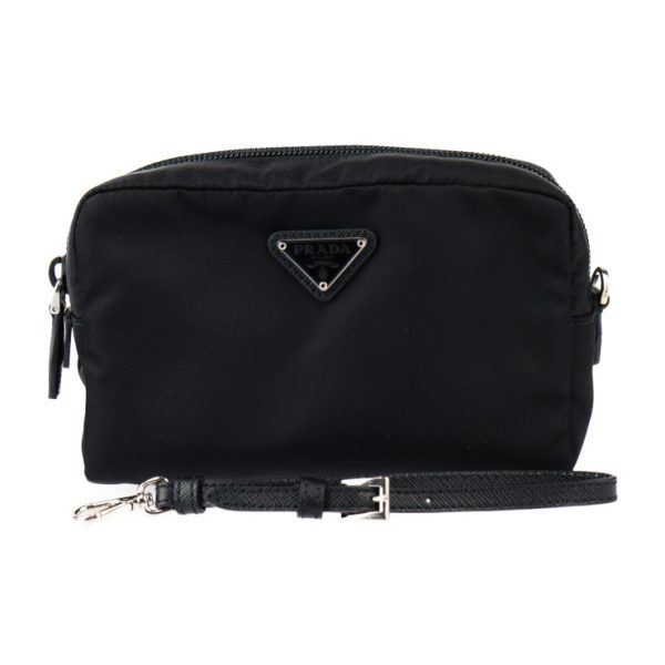 2413053007062 1 Prada Wristlet Pouch Nylon Black