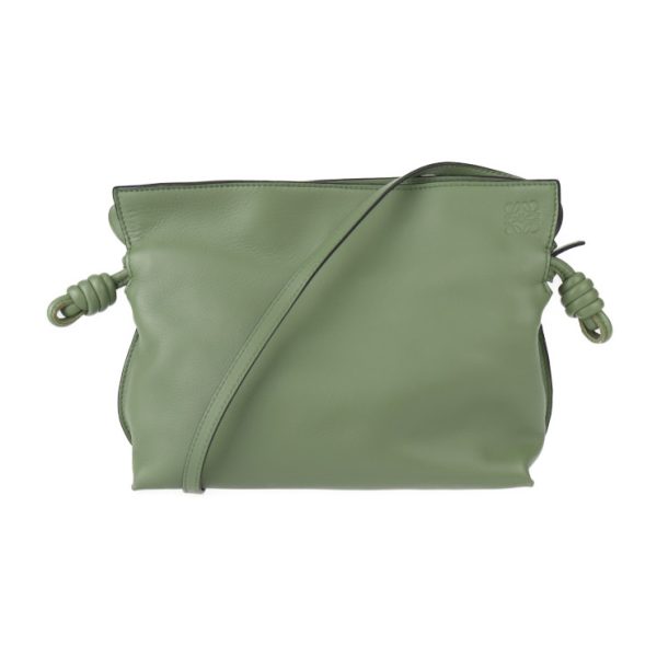 2413053007066 1 Loewe Flamenco Clutch Mini Shoulder Bag Leather Rosemary Green