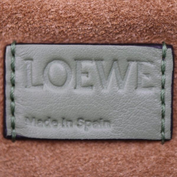 2413053007066 8 Loewe Flamenco Clutch Mini Shoulder Bag Leather Rosemary Green