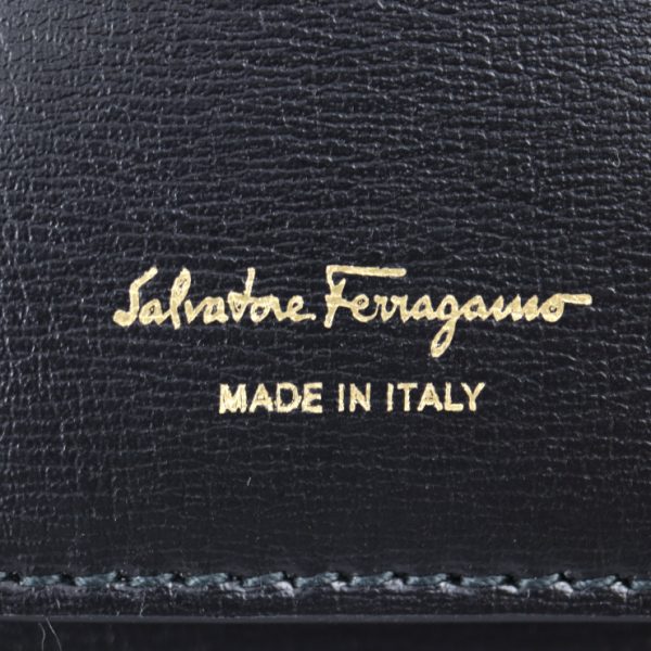 2414033007091 9 Salvatore Ferragamo Vara Leather Phone Case Black