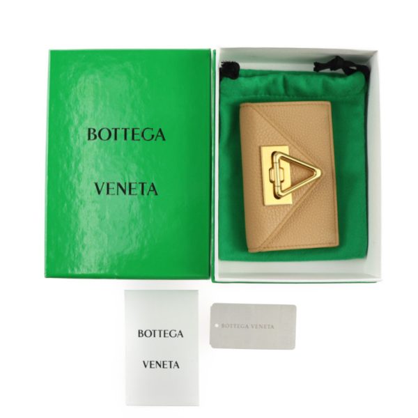 2416023008127 10 Bottega Veneta Intrecciato Calf Leather Card Holder Almond Beige