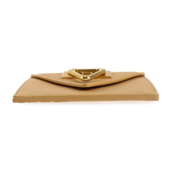 2416023008127 4 Bottega Veneta Intrecciato Calf Leather Card Holder Almond Beige