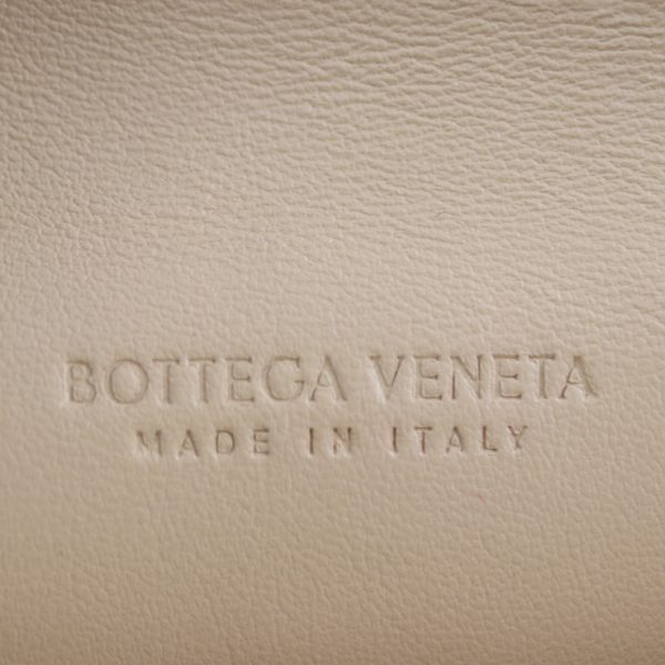 2416023008127 9 Bottega Veneta Intrecciato Calf Leather Card Holder Almond Beige