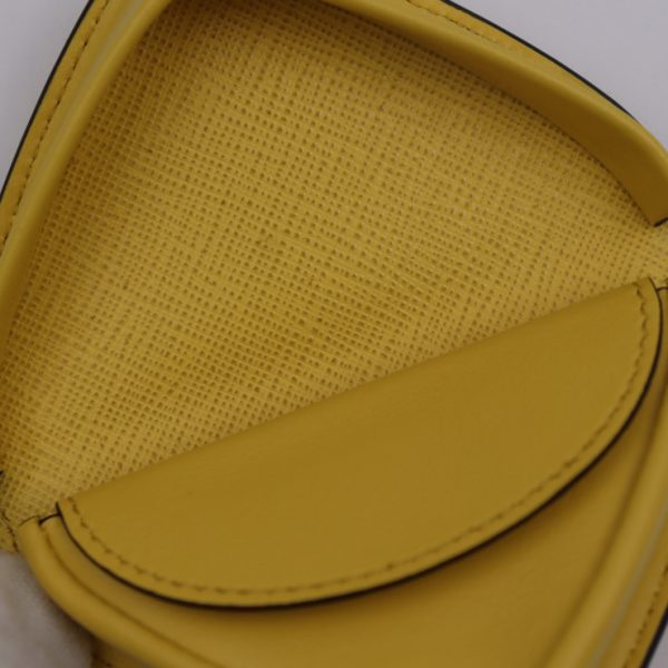 2416043007085 6 Prada Saffiano Leather Coin Purse Yellow